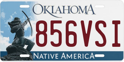 OK license plate 856VSI