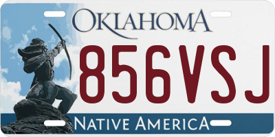 OK license plate 856VSJ
