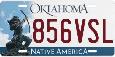 OK license plate 856VSL
