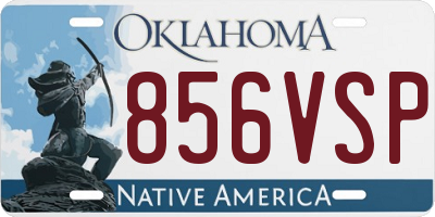 OK license plate 856VSP