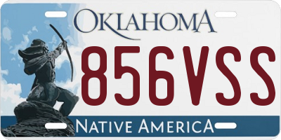 OK license plate 856VSS