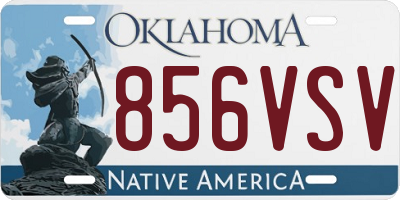 OK license plate 856VSV
