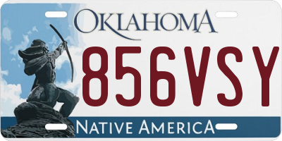 OK license plate 856VSY
