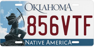 OK license plate 856VTF