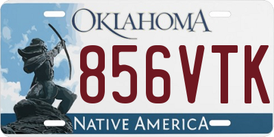 OK license plate 856VTK