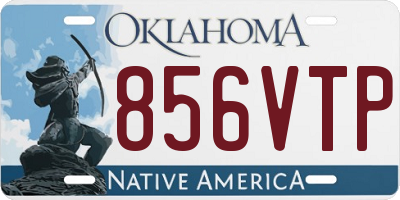 OK license plate 856VTP