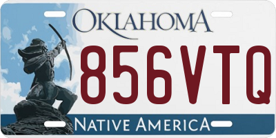 OK license plate 856VTQ