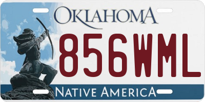 OK license plate 856WML