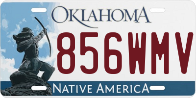 OK license plate 856WMV