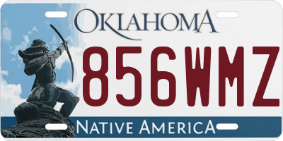 OK license plate 856WMZ