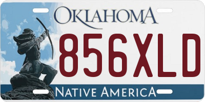 OK license plate 856XLD