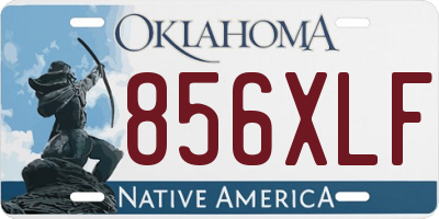 OK license plate 856XLF