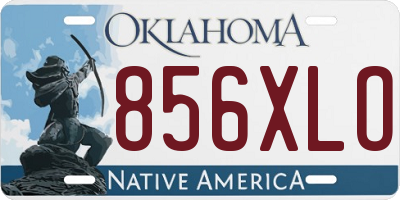 OK license plate 856XLO