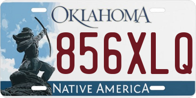 OK license plate 856XLQ
