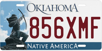 OK license plate 856XMF