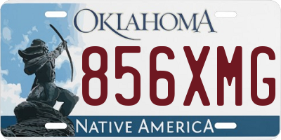 OK license plate 856XMG