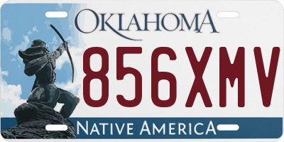 OK license plate 856XMV
