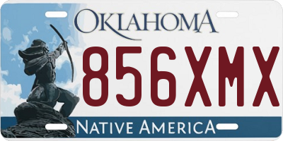 OK license plate 856XMX