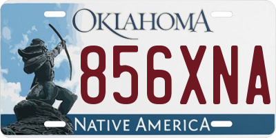 OK license plate 856XNA