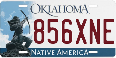 OK license plate 856XNE