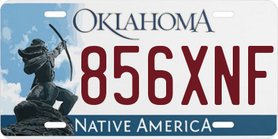 OK license plate 856XNF