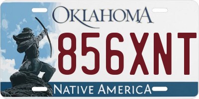 OK license plate 856XNT