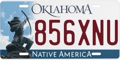 OK license plate 856XNU