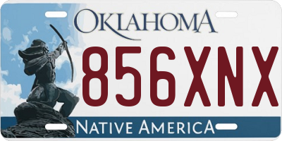 OK license plate 856XNX