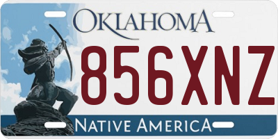OK license plate 856XNZ