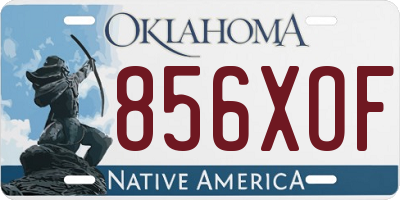 OK license plate 856XOF