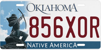 OK license plate 856XOR