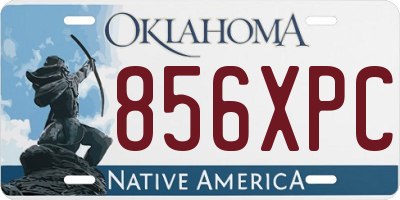 OK license plate 856XPC
