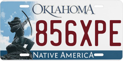 OK license plate 856XPE