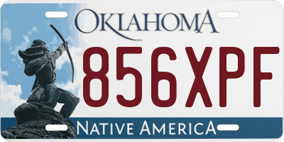 OK license plate 856XPF