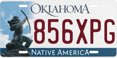 OK license plate 856XPG