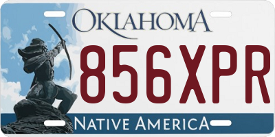 OK license plate 856XPR