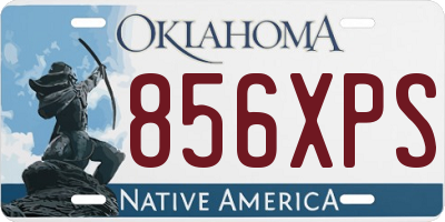 OK license plate 856XPS