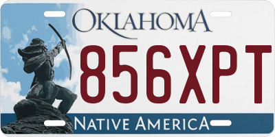 OK license plate 856XPT