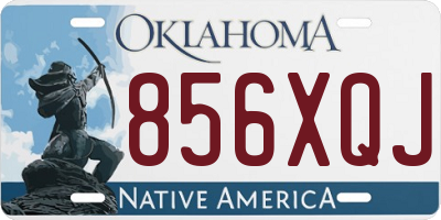 OK license plate 856XQJ