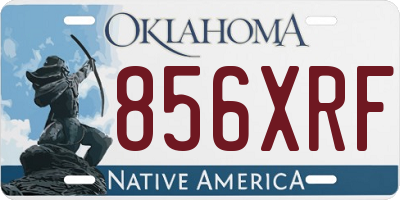 OK license plate 856XRF