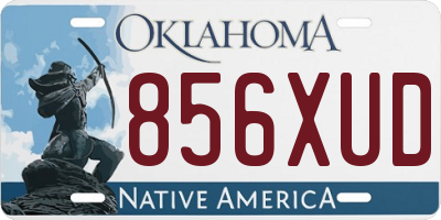 OK license plate 856XUD