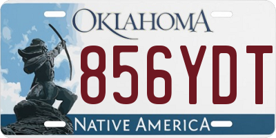 OK license plate 856YDT