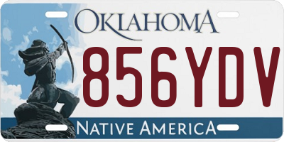 OK license plate 856YDV