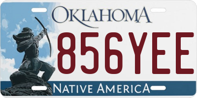 OK license plate 856YEE