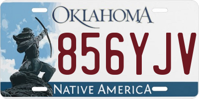 OK license plate 856YJV