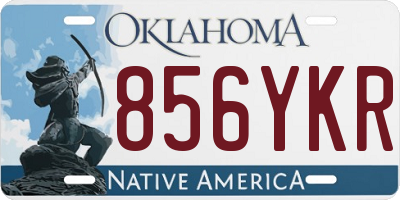 OK license plate 856YKR