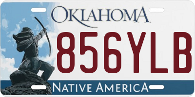 OK license plate 856YLB