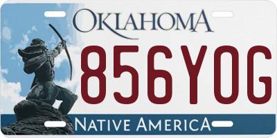 OK license plate 856YOG