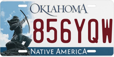 OK license plate 856YQW