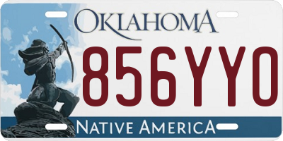 OK license plate 856YYO